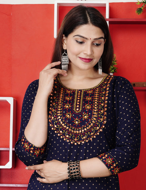 Designer Embroidered Kurti